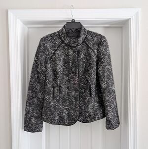 Sandro | Grey Boucle Blazer